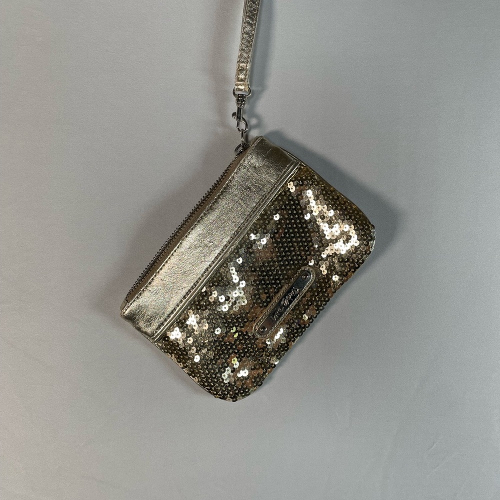 Small Gold Sequin Clutch